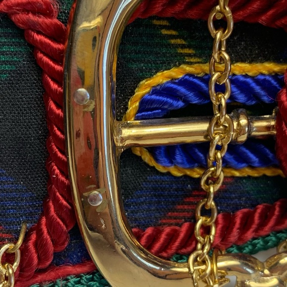 Vtg Carolyn Tanner Braided Rope & Chain Adjustable Belt - Picture 9 of 10